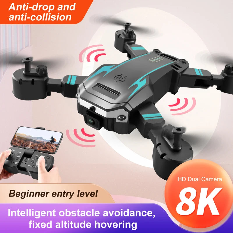 KBDFA New G6 Professional Foldable Quadcopter Aerial Drone S6 HD Camera GPS RC Helicopter FPV WIFI Obstacle Avoidance Toy Gifts - naiveniche