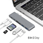 Sleek USB-C Hub with HDMI, USB 3.0 Ports, SD/TF Card Readers for MacBook Air/Pro, Perfect Connectivity Companion