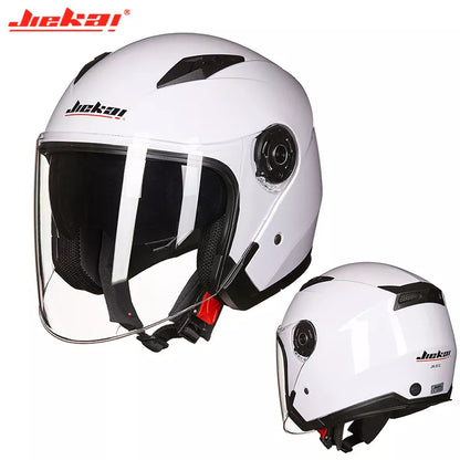 Dual Lens Motorcycle Helmet with Rugged Construction for Scooter and Motocross Riding