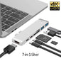 USB 3.1 Type-C Hub with HDMI, USB, Card Reader, and Power Delivery for MacBook Air/Pro M1/M2/M3 Laptops