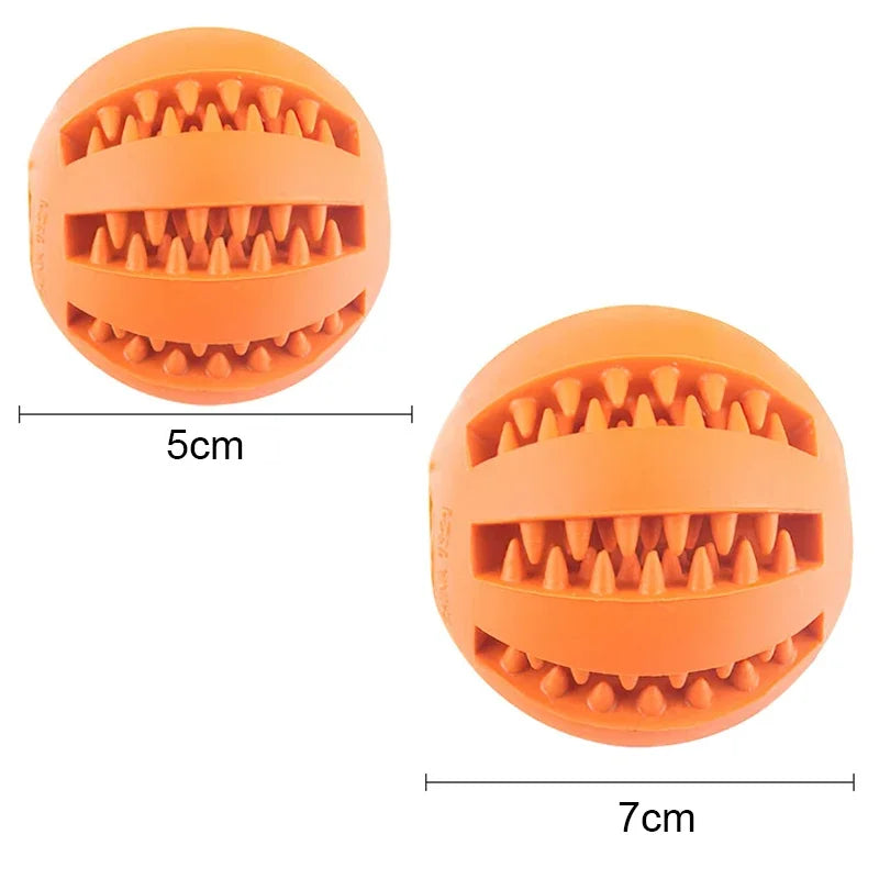 Dog Ball Toys for Small Dogs Interactive Elasticity Puppy Chew Toy Tooth Cleaning Rubber Food Ball Toy Pet Stuff Accessories - naiveniche