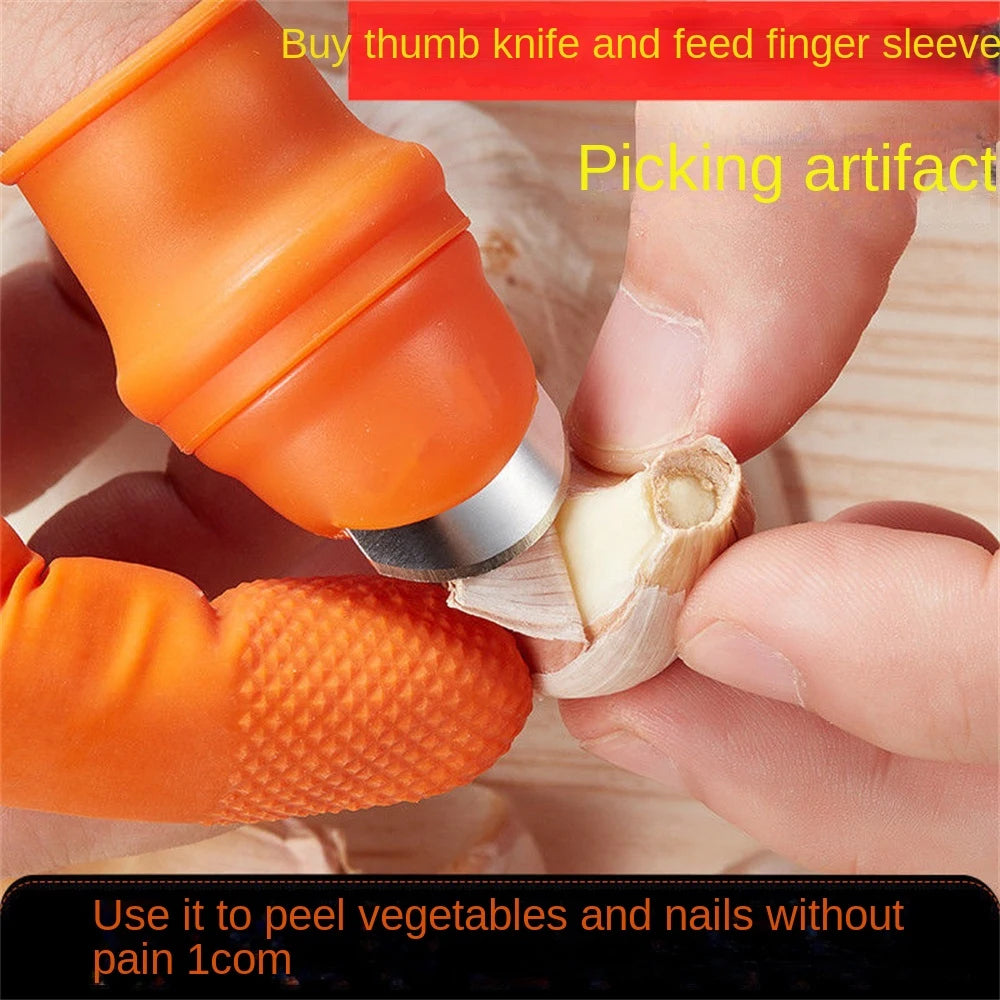 Picking Vegetable Thumb Knife Picking Pepper Bean Angle Iron Nail Picking Vegetable Picking Agricultural Picking Magic Tool - naiveniche