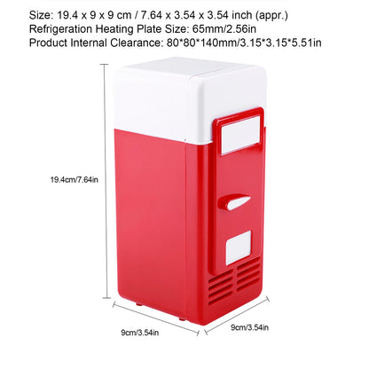 Portable Mini USB Fridge with Heating and Cooling Functions