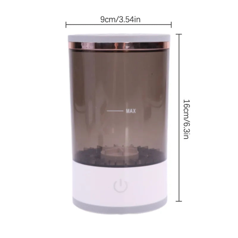 Portable USB Electric Makeup Brushes Cleaner Machine
Compact cosmetic brush cleaning tool with transparent wash container, ideal for quick makeup brush cleaning at home or on the go.