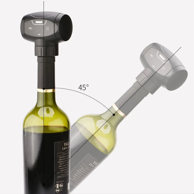 Electric Vacuum Wine Stopper Reusable Wine Vacuum Pump Wine Stopper Keep Fresh Home Bar Tools Automatic Vacuum Wine Saver - naiveniche