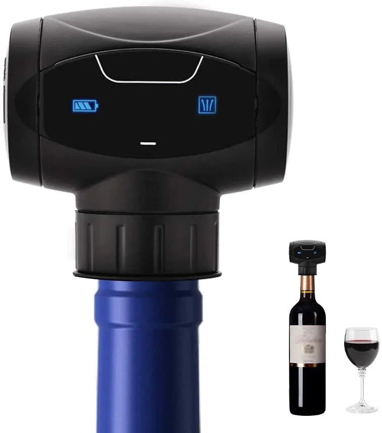 Electric Vacuum Wine Stopper Reusable Wine Vacuum Pump Wine Stopper Keep Fresh Home Bar Tools Automatic Vacuum Wine Saver - naiveniche