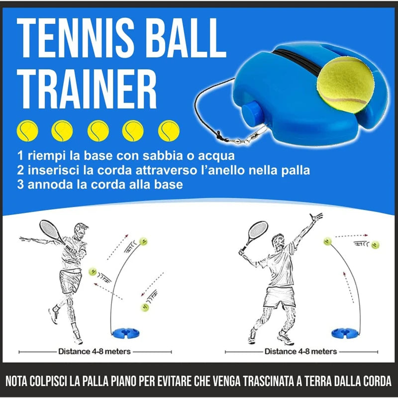 Tennis Training Ball Tennis Trainer Professional Training Primary Tool Exercise Self-study Rebound Ball Indoor Tennis Practice