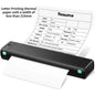 Compact Portable Thermal Printer - Print A4 Resumes on the Go with Wireless Connectivity for Mobile Devices and Laptops