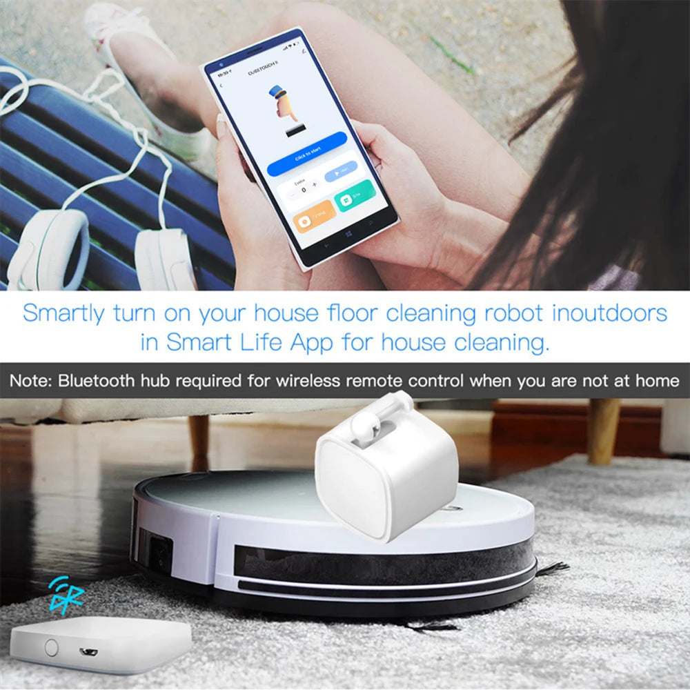 Bluetooth-controlled robot floor cleaner with a mobile app for house cleaning on the go
