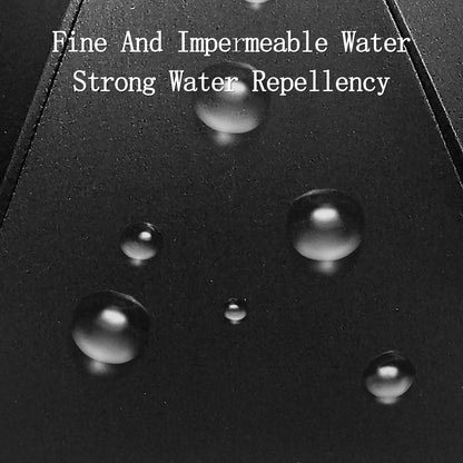 Waterproof black fabric with fine and impermeable water repellency