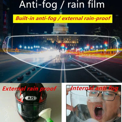 New Universal Motorcycle Helmet Clear Patch Film Anti-fog and Rain Film Durable Nano Coating Sticker Film Helmet Motocross - naiveniche
