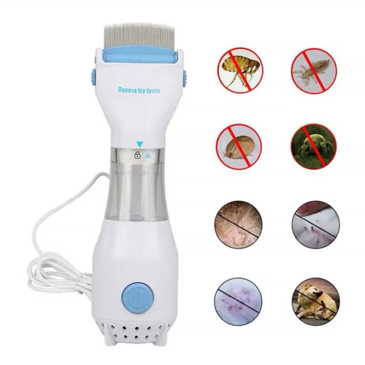 Pet Electric Lice Grabber Comb Multifunctional Physical Flea Removal Killer Brush for Cats Dogs Hair Cleaner Lice Remover Comb