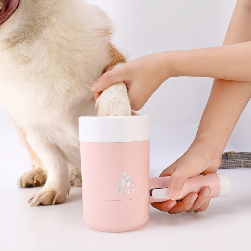 Portable Pet Foot Washer Cup Outdoor Travel Automic Puppy Kitten Paw Cleaner Cup Dog Silicone Foot Wash Tool Pet Supplies - naiveniche