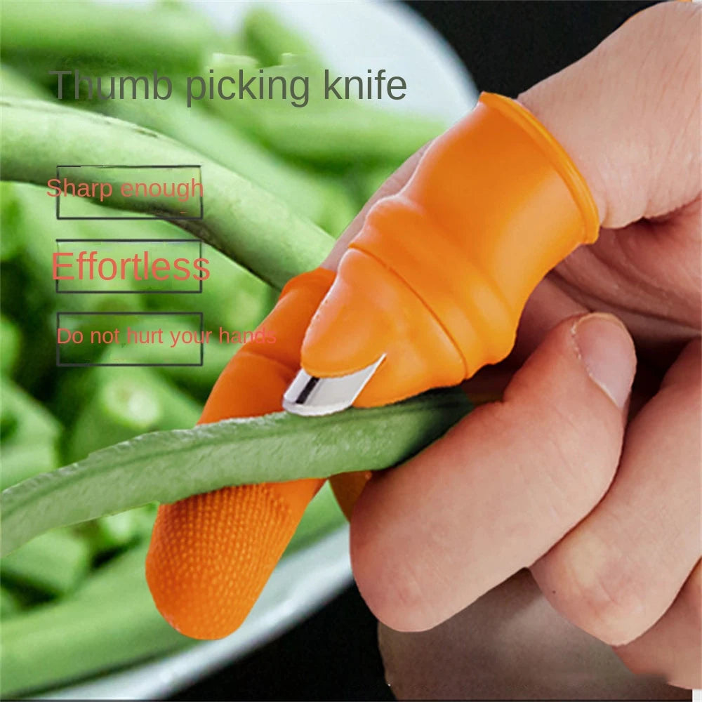 Picking Vegetable Thumb Knife Picking Pepper Bean Angle Iron Nail Picking Vegetable Picking Agricultural Picking Magic Tool - naiveniche