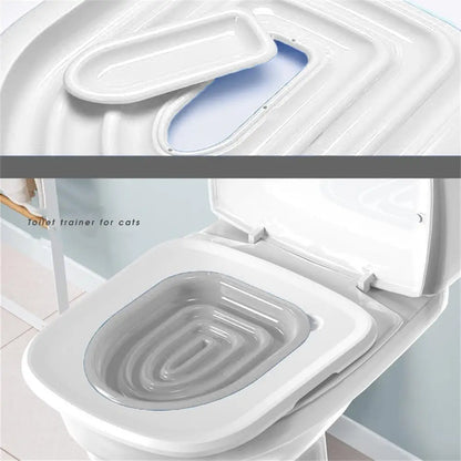 Cat Toilet Trainer Can Be Reused For Cats To Use The Toilet Toilet Squat Pit Can Be Used As A Universal Training Artifact