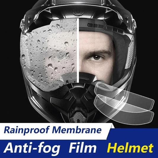 New Universal Motorcycle Helmet Clear Patch Film Anti-fog and Rain Film Durable Nano Coating Sticker Film Helmet Motocross - naiveniche