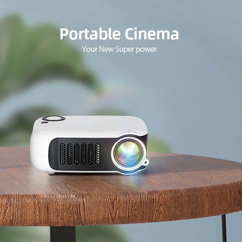 AUN A2000 Portable Projector LED Home Theater Projector Mini Cinema Smart TV Beamer Support 1080P Full HD Movie Play - naiveniche