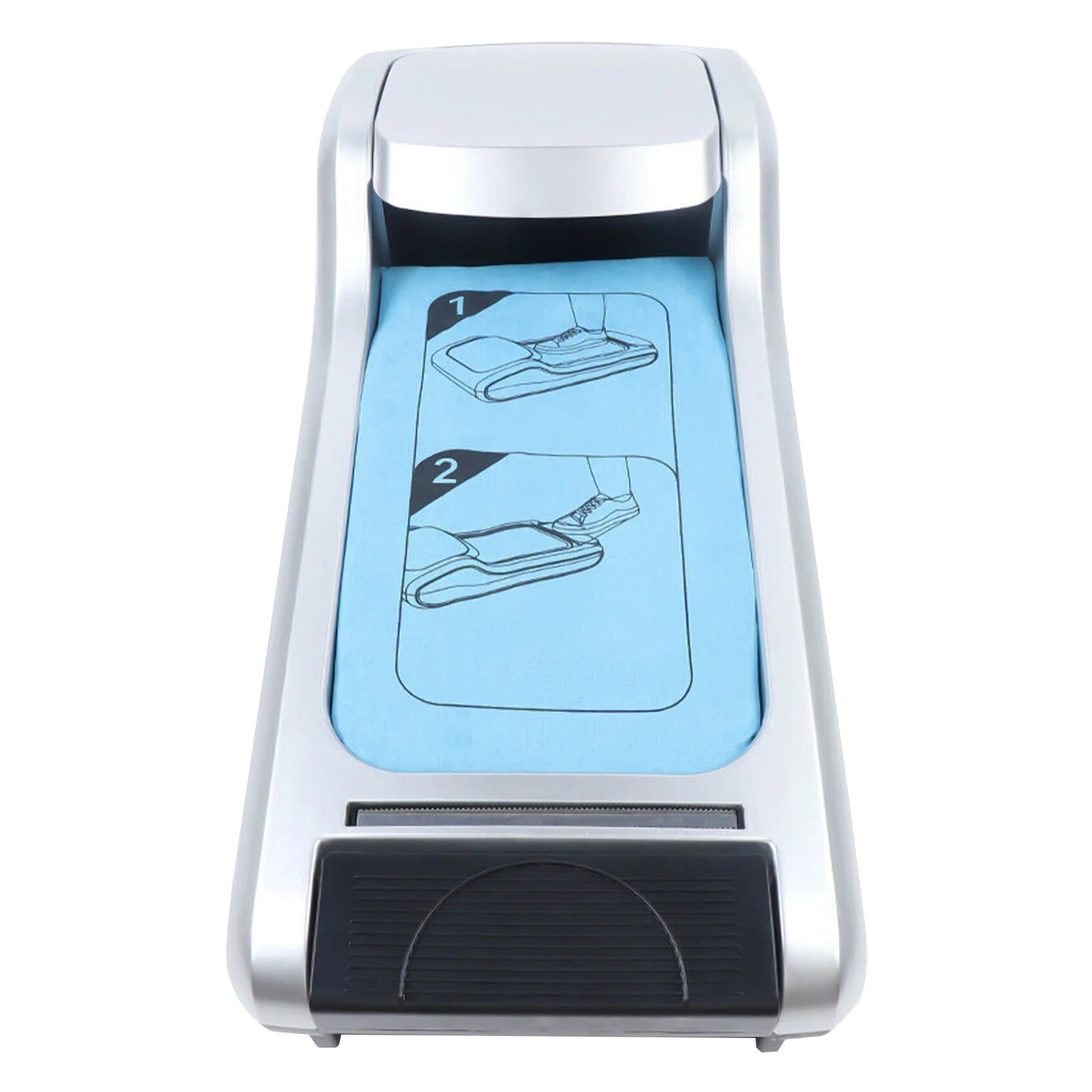 Automatic Shoe Cover Dispenser Machine - Hands-free device that dispenses disposable shoe covers for hygiene and cleanliness.