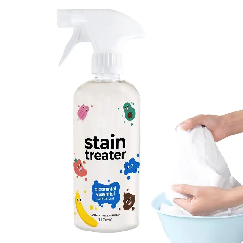 Stain Remover Spray - Portable Stain Treater Spray for Fabric, Food, Pet, and Candle Wax Stains