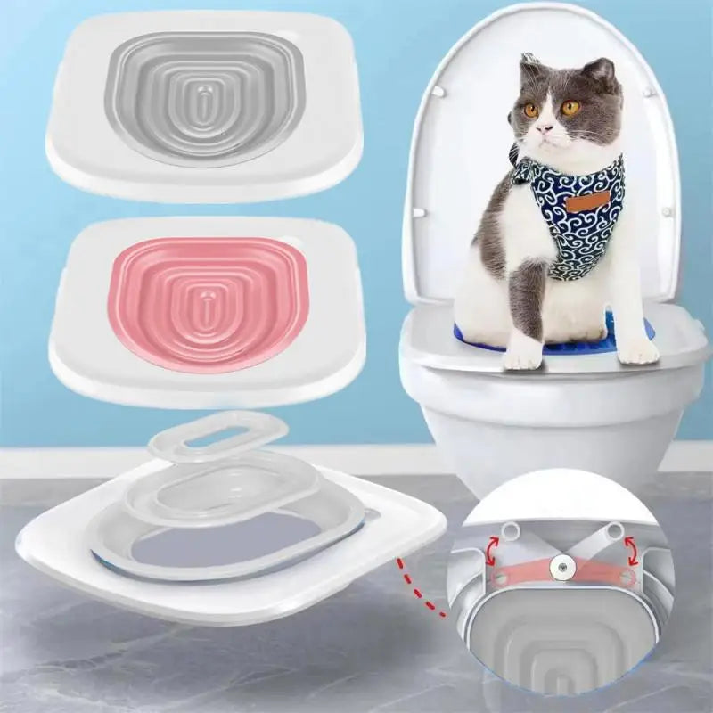 Cat Toilet Trainer Can Be Reused For Cats To Use The Toilet Toilet Squat Pit Can Be Used As A Universal Training Artifact