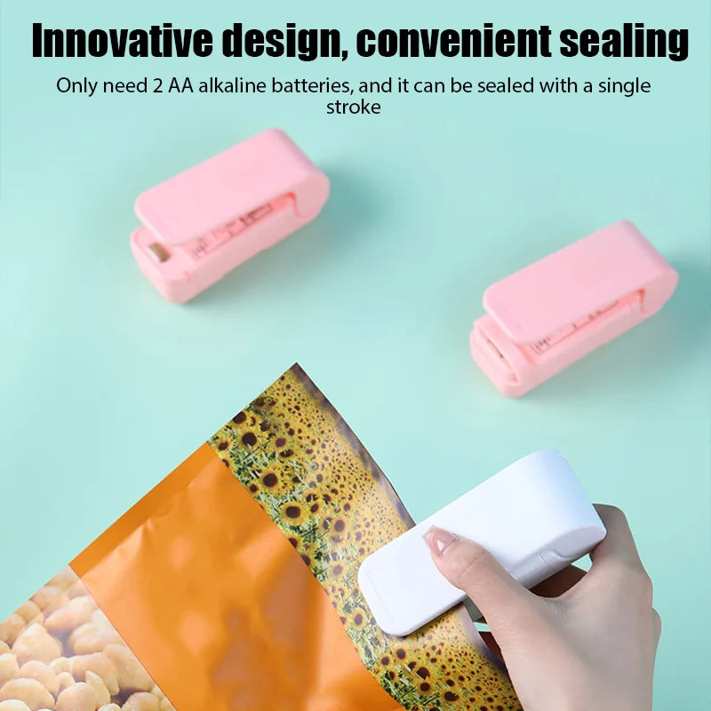 Portable Mini Heat Bag Sealing Machine Food Bag Heat Sealer Handy Sticker Seal for Food Snack Kitchen Gadgets Accessories - naiveniche