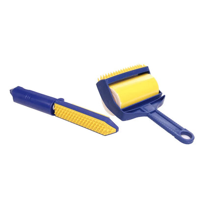 Dual-Purpose Lint Remover and Pet Hair Brush
This 2-piece set features a reusable lint roller and pet hair removal brush, ideal for cleaning clothing, carpets, and furniture.