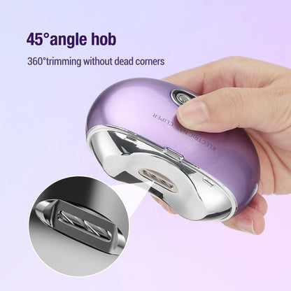 Electric Nail Clipper With Low Noise Intelligent Nail Grinder Nail Cutter For Children and Adult Portable Finger Toe Scissors - naiveniche