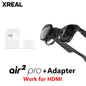 XREAL Nreal Air 2 Pro Nreal Air2 Pro Smart AR Glasses with 130-inch HD virtual screen and HDMI adapter for portable private cinema experience.