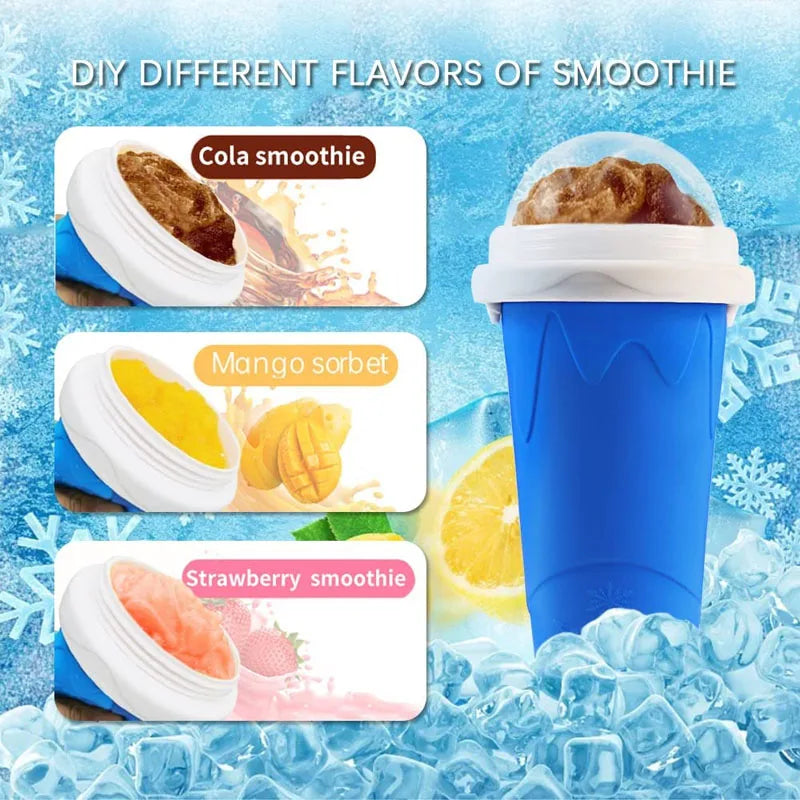 DIY Frozen Smoothie Maker - Create Your Own Fruity Slushies and Milkshakes with Customizable Flavors