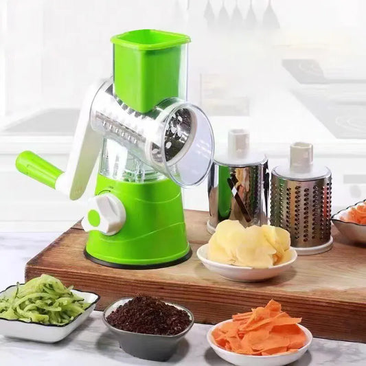 Multifunctional Roller Vegetable Cutter Hand Crank Home Kitchen Shredder Potato Grater - naiveniche
