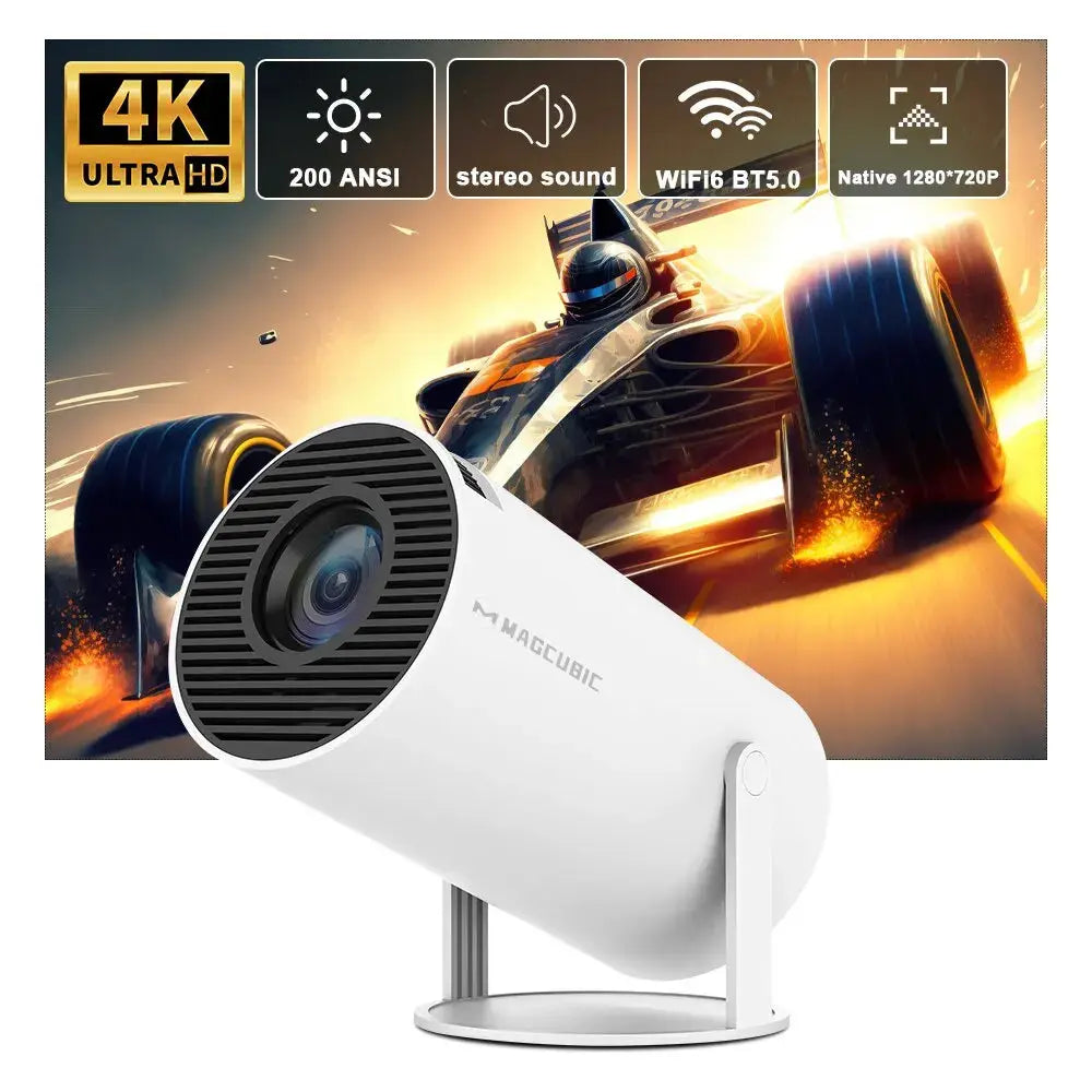 Magcubic Projector Hy300 4K Android 11 Dual Wifi6 200 ANSI Allwinner H713 BT5.0 1080P 1280*720P Home Cinema - naiveniche