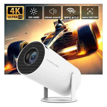 Magcubic Projector Hy300 4K Android 11 Dual Wifi6 200 ANSI Allwinner H713 BT5.0 1080P 1280*720P Home Cinema - naiveniche