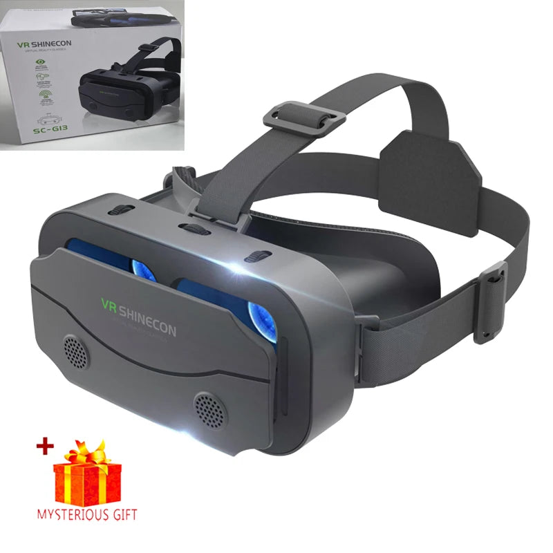 Virtual Reality Headset with 3D Lenses and Immersive Gaming Experience