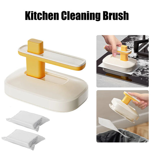 Magic eraser can replace disposable kitchen oil stain remover special cleaning cloth, bathroom lazy cleaning tool cloth - naiveniche